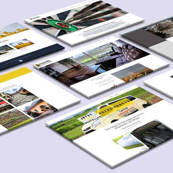 Webdesigner erstellt individuelle Unternehmenswebsite